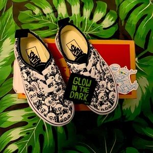 Brand New Vans Kids Size 11 Glow In The Dark